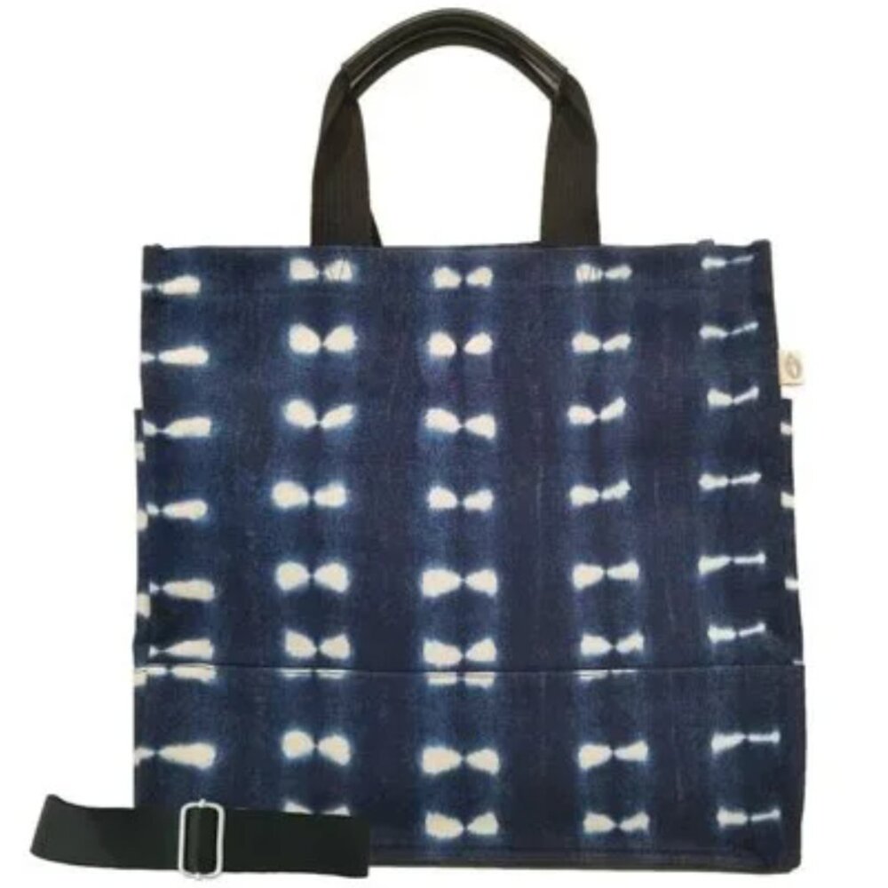 Quilted Koala Shibori Luxe North-South Bag